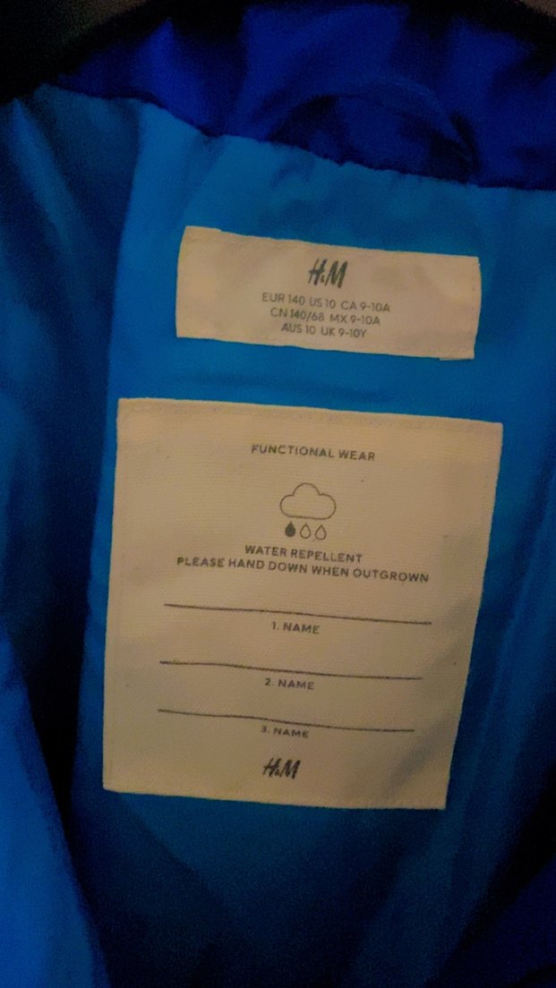 Erkek Çocuk Lacivert Düğmeli Mont 9-10 yaş - Görsel 3