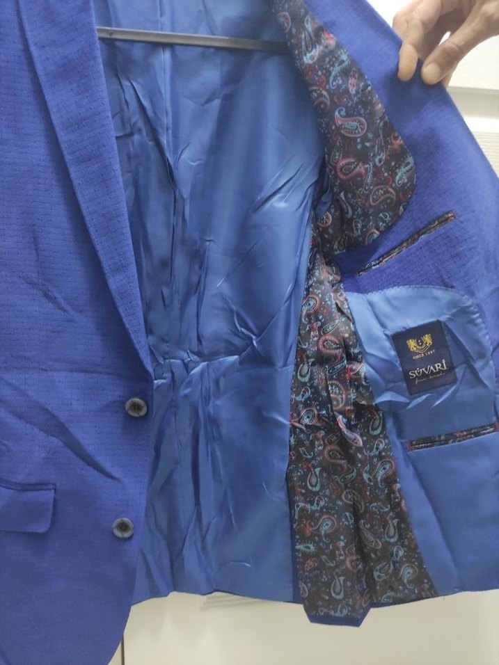 Klasik Mavi Erkek Takım Elbise M Beden - Görsel 4