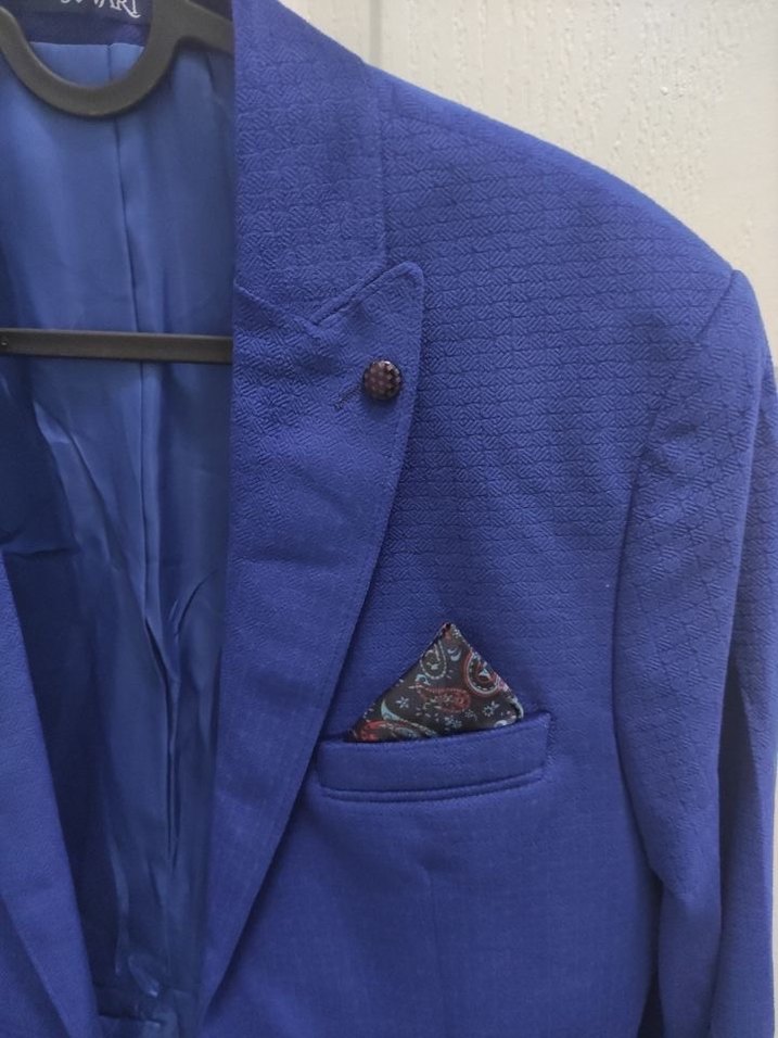 Klasik Mavi Erkek Takım Elbise M Beden - Görsel 3