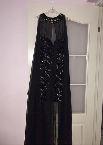 Yılan Desenli Straplez Midi Elbise M beden - Görsel 3