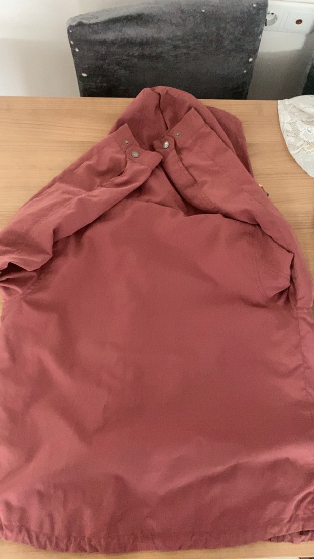 Gül Kurusu Kapüşonlu Düğmeli Kadın Ceket - Görsel 4