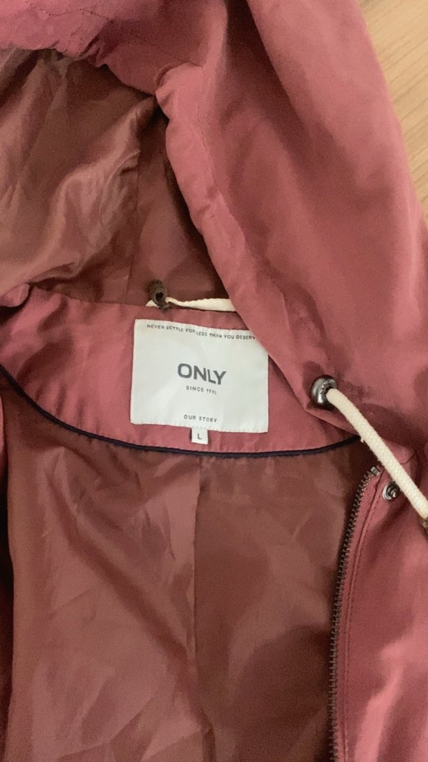 Gül Kurusu Kapüşonlu Düğmeli Kadın Ceket - Görsel 2