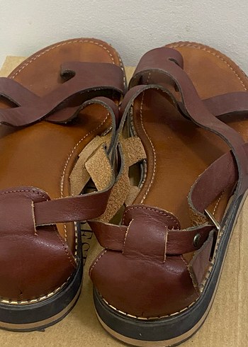 Greyder-Kahverengi Deri Kadın Sandalet - Görsel 3