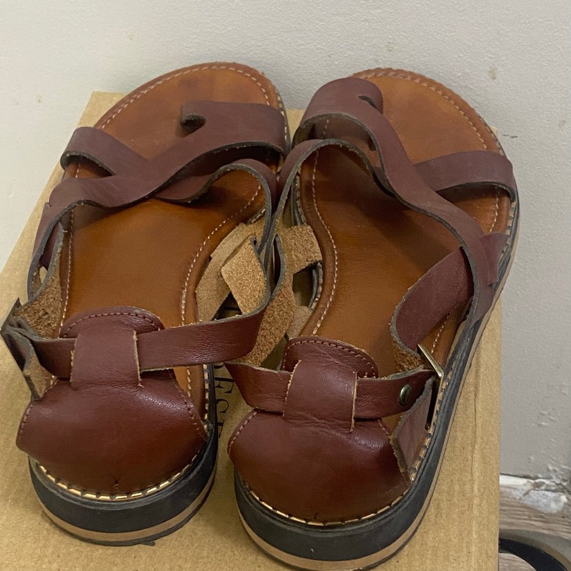 Greyder-Kahverengi Deri Kadın Sandalet - Görsel 3