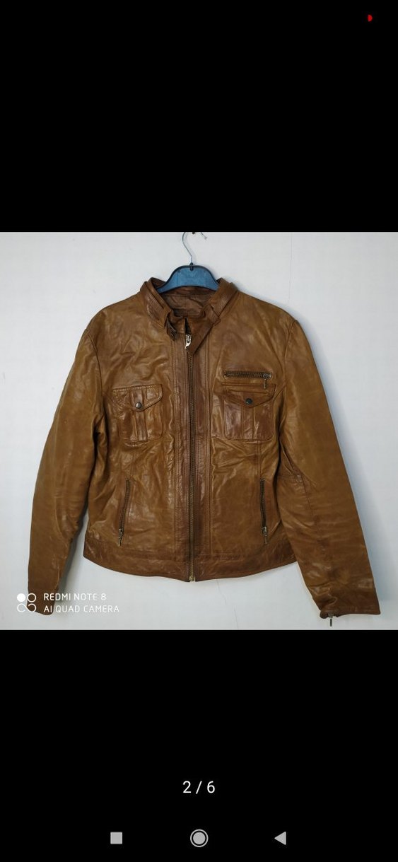 Kahverengi Kemerli Kadın Deri Ceket - Görsel 2