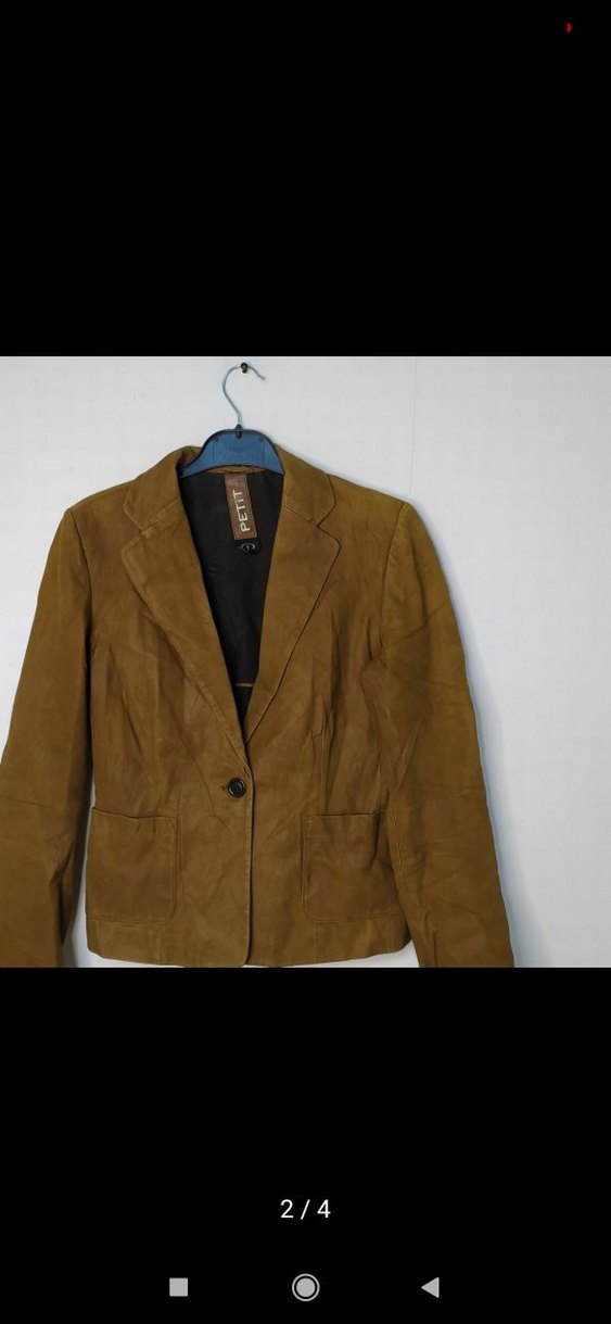 Kahverengi Kadın Süet Kısa Ceket - Görsel 2