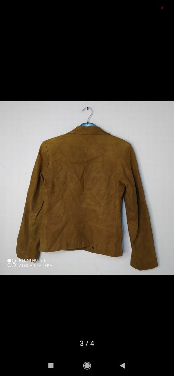 Kahverengi Kadın Süet Kısa Ceket - Görsel 3