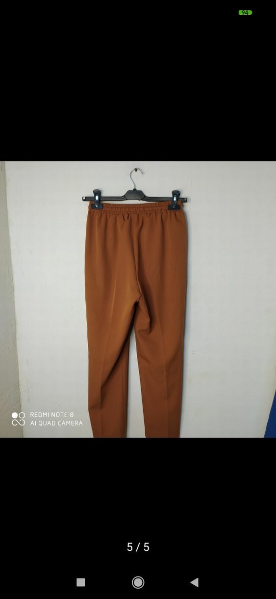 Kahverengi Kadın Kumaş Pantolon - Görsel 2