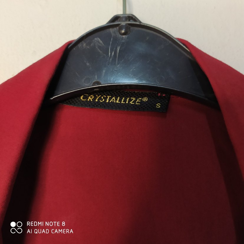 Bordo Süet Kadın Uzun Yelek - Görsel 3