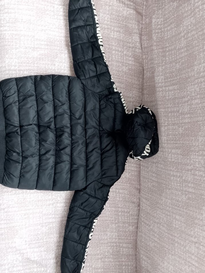 Erkek Çocuk Siyah Fermuarlı Mont - Görsel 2