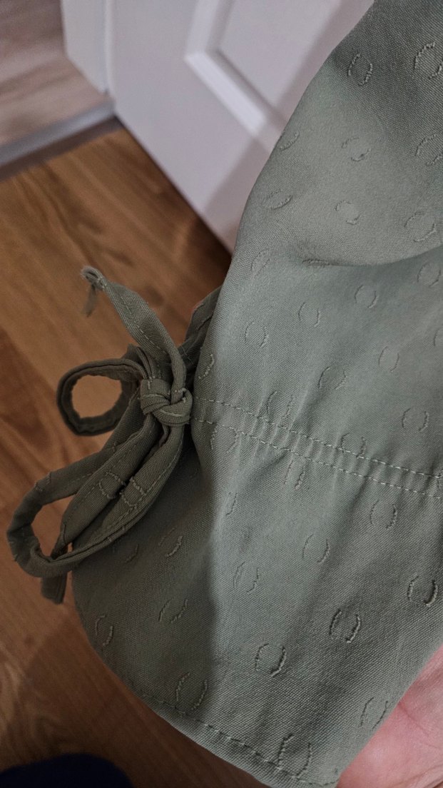 Kadın Haki Uzun Keten Tunik - Görsel 5