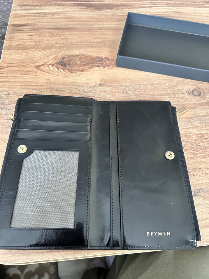 BEYMEN Siyah Kadın Deri Cüzdan - Görsel 2
