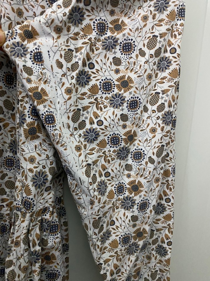 Uzun Bohem Pamuklu Düğmeli Elbise - Görsel 5