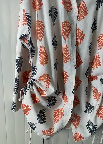 Bohem Uzun Kollu Desenli Uzun Gömlek - Görsel 3