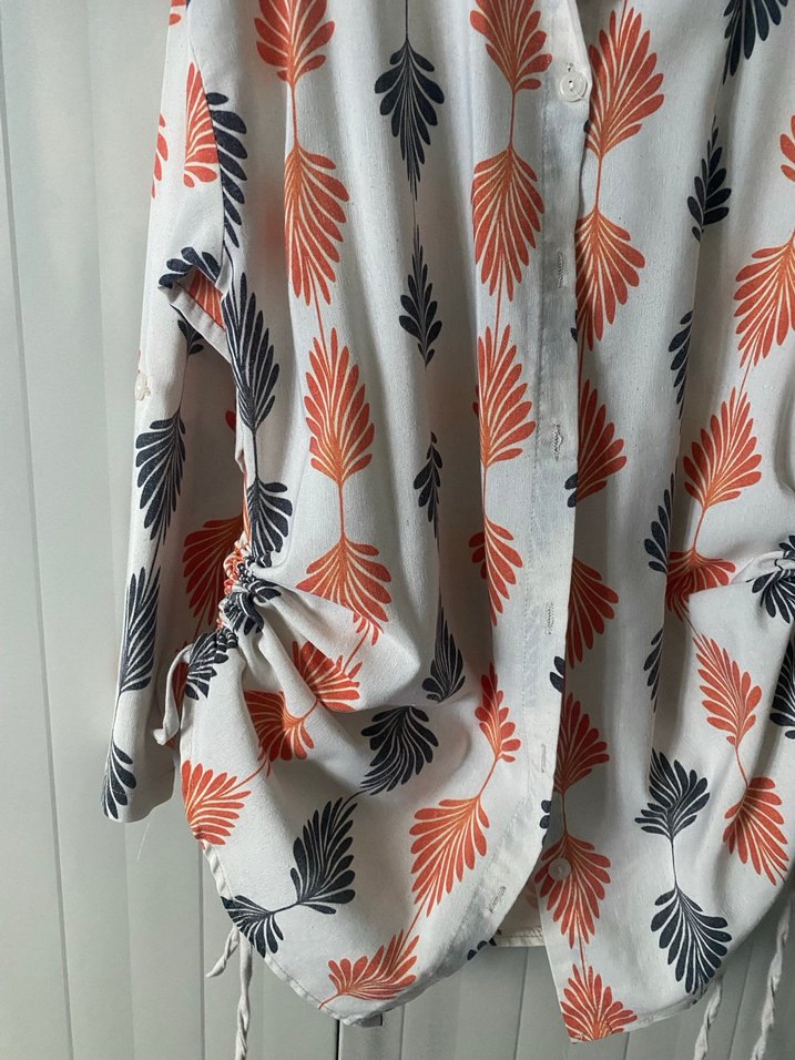 Bohem Uzun Kollu Desenli Uzun Gömlek - Görsel 3