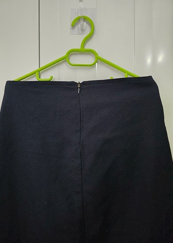 Drapeli Siyah Midi Kadın Uzun Etek - Görsel 3