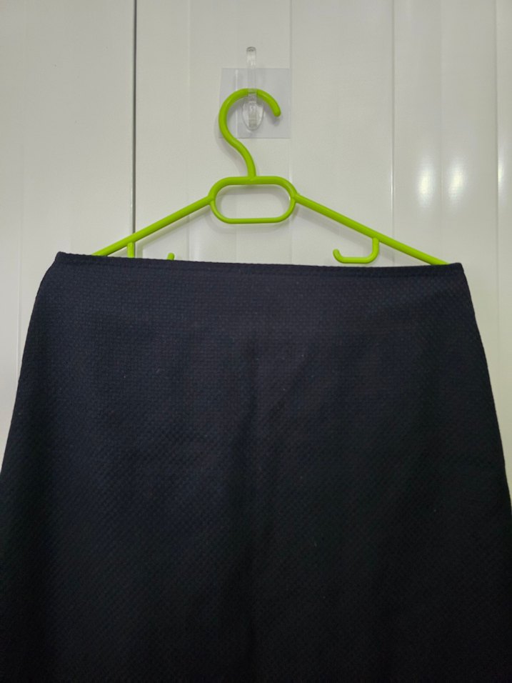 Drapeli Siyah Midi Kadın Uzun Etek - Görsel 2