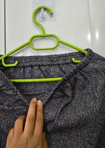 Gri Kadın Uzun Salaş Etek - Görsel 3