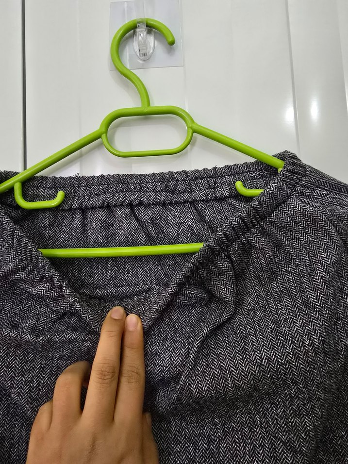 Gri Kadın Uzun Salaş Etek - Görsel 3