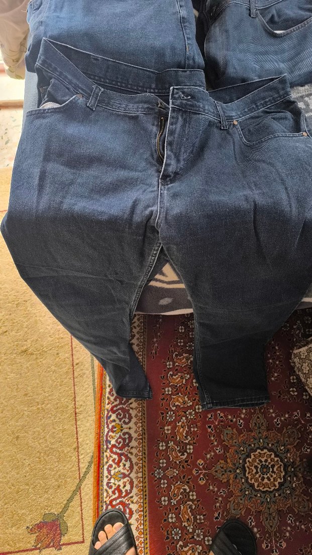 Bol Kesim Erkek Kot Pantolonlar - Görsel 3