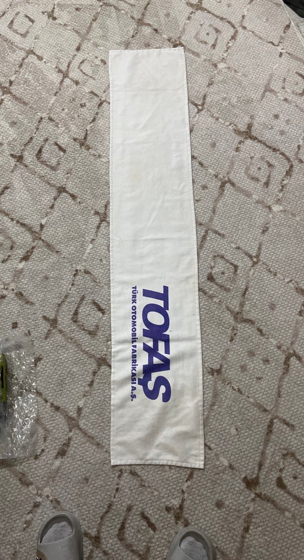 Beyaz Baskılı Street Wear Havlu - Görsel 2