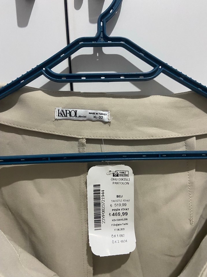 Karol Marka Bej Midi Kadın Kumaş Pantolon - Görsel 3