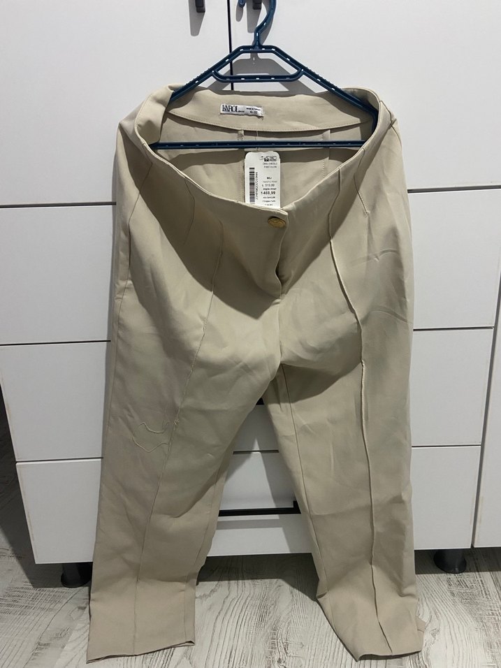 Karol Marka Bej Midi Kadın Kumaş Pantolon - Görsel 2