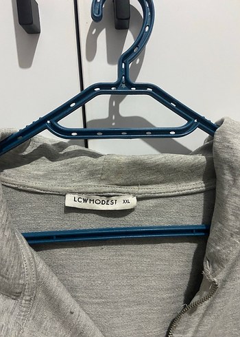 Gri Midi Sweatshirt Yüksek Yakalı - Görsel 3