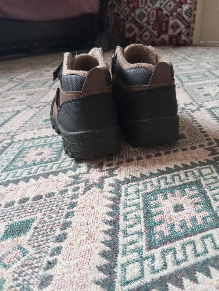 Kahverengi Erkek Çocuk Kaydırmaz Bantlı Bot - Görsel 4