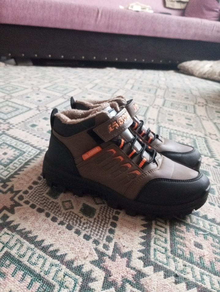 Kahverengi Erkek Çocuk Kaydırmaz Bantlı Bot - Görsel 2