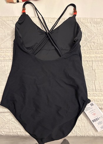 Siyah İnce Askılı Kadın Mayo - Görsel 2