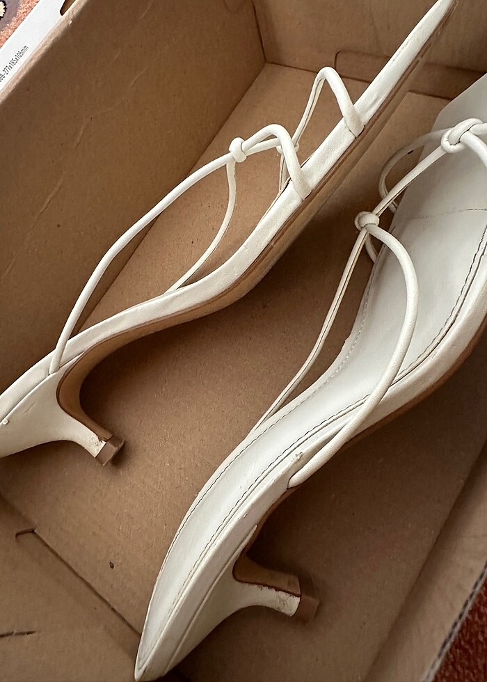 Mango Beyaz Sandalet - Görsel 4