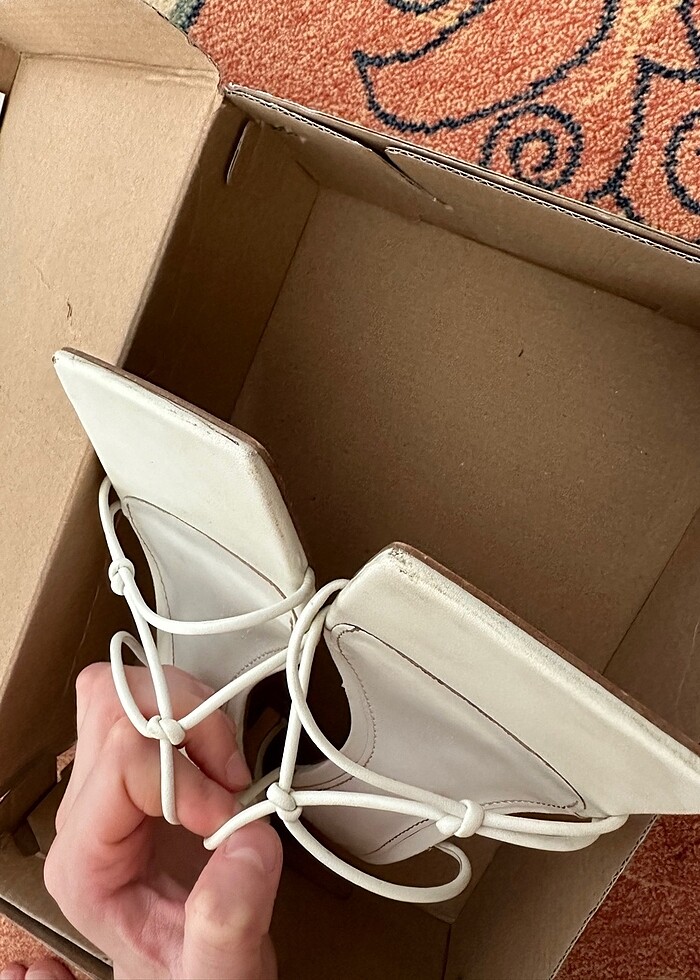 Mango Beyaz Sandalet - Görsel 3