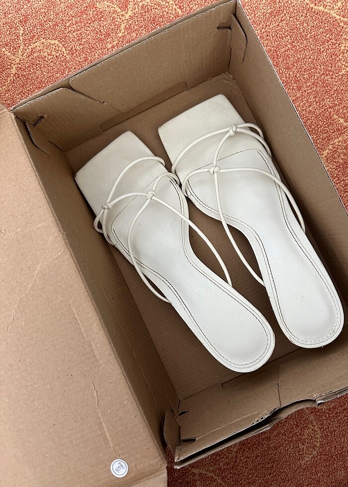 Mango Beyaz Sandalet - Görsel 5