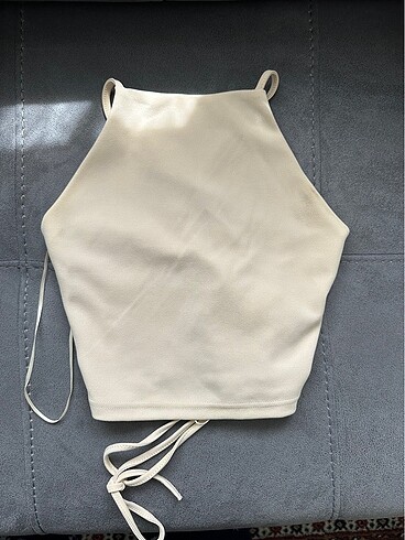 Stradivarius Bağcıklı Bej Üst