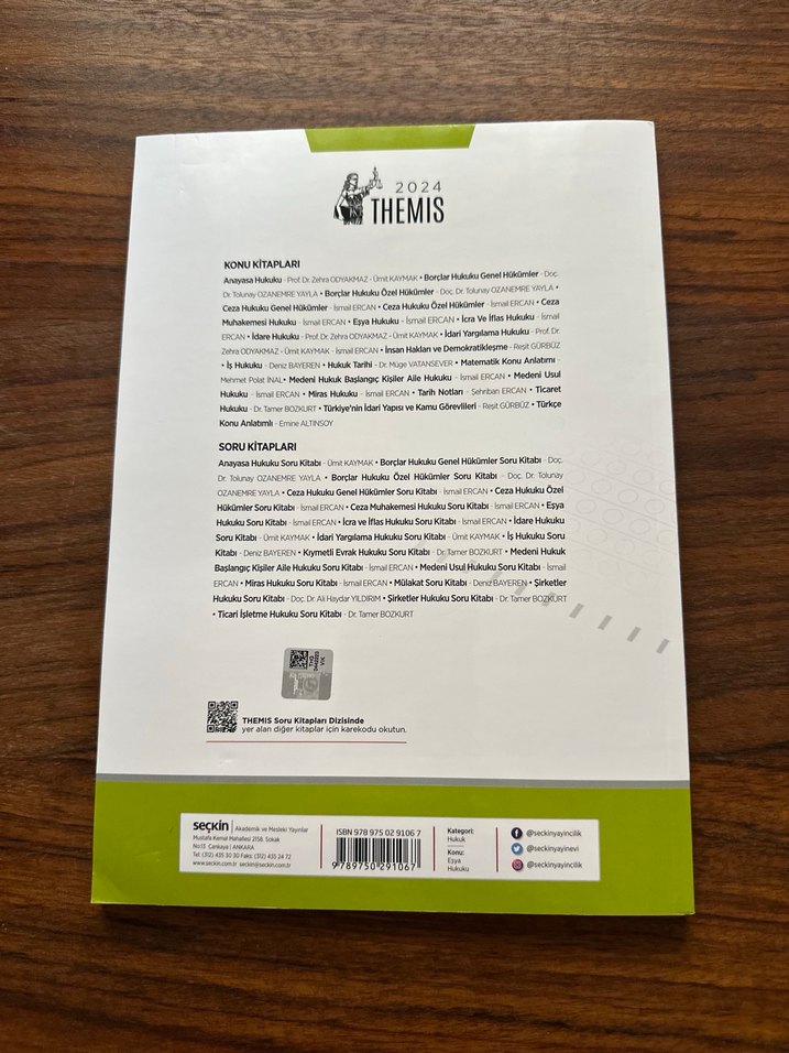 Eşya Hukuku Soru Kitabı Themis - Görsel 2