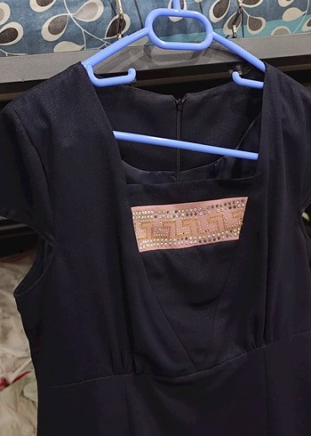 Düğmeli somon rengi maxi boy kadın ikili Takım Elbise - Görsel 4