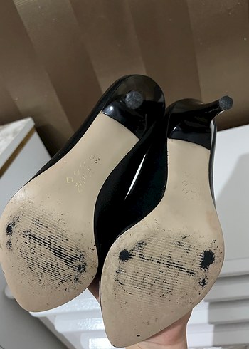 Kadın Siyah Deri Stiletto Topuklu Ayakkabı - Görsel 11