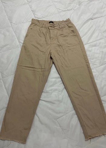 Kemerli Bej Keten Kadın Şort - Görsel 2