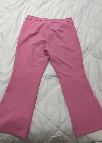 Pastel Pembe Kadın Spor Kumaş Pantolon - Görsel 5