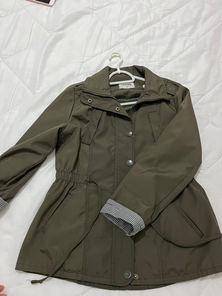 Düğmeli, Midi Boy, Rahat Kesim Kadın Mont - Görsel 2