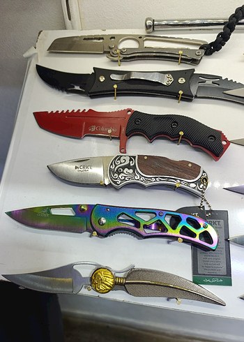 Çok Renkli Katlanır Cep Bıçakları - Görsel 2