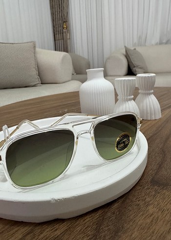 Bej Retro Erkek Güneş Gözlüğü - Görsel 2