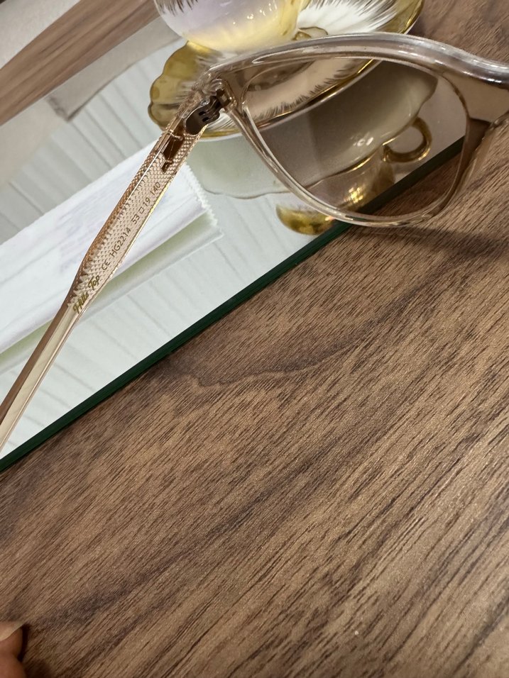 Şeffaf Bej Kadın Gözlüğü - Görsel 3