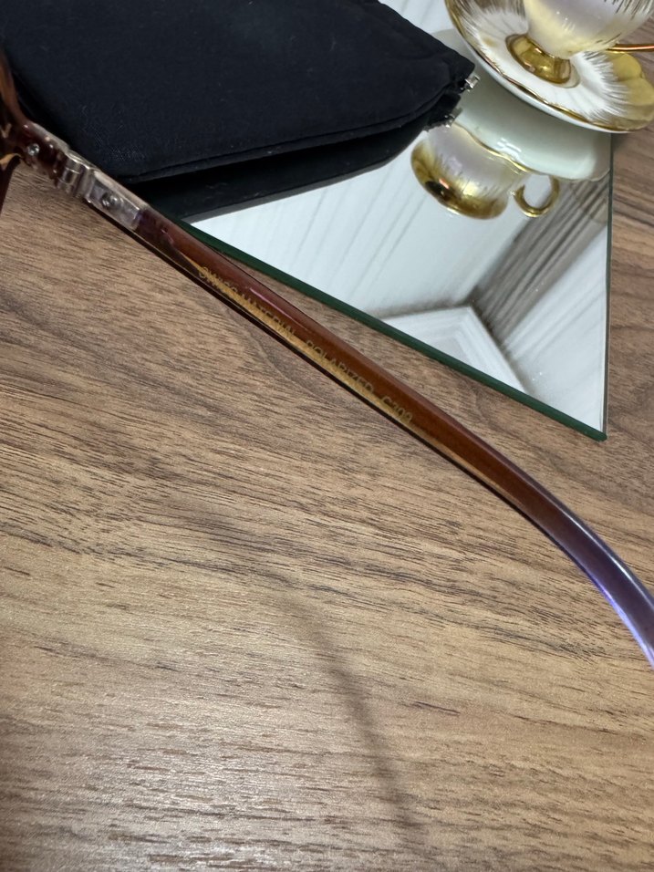 Klasik Şeffaf Kahverengi Kadın Güneş Gözlüğü - Görsel 4