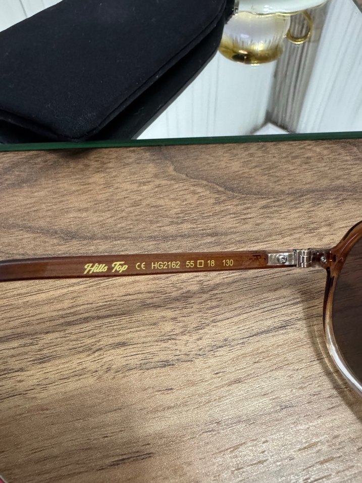 Klasik Şeffaf Kahverengi Kadın Güneş Gözlüğü - Görsel 3