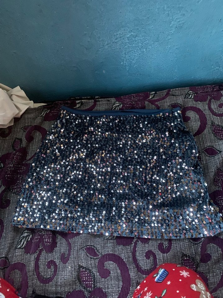 Payetli İşlemeli Mini Etek - Görsel 2