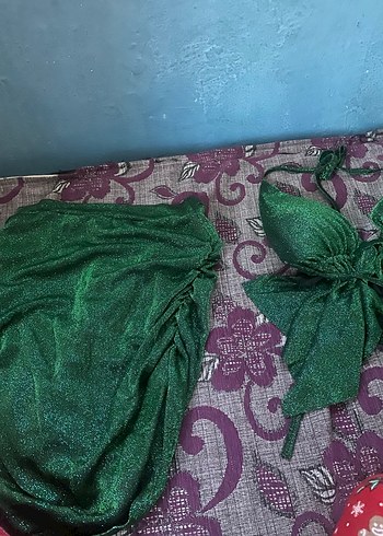 Yeşil Drapeli kısa eteklı takım - Görsel 2