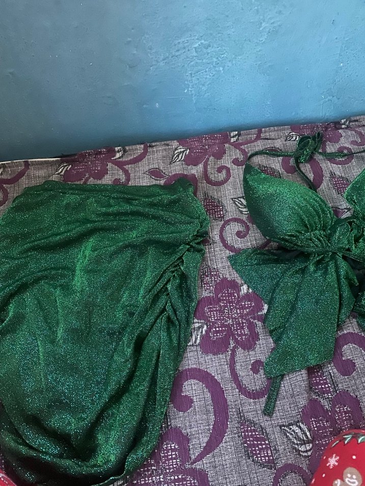 Yeşil Drapeli kısa eteklı takım - Görsel 2