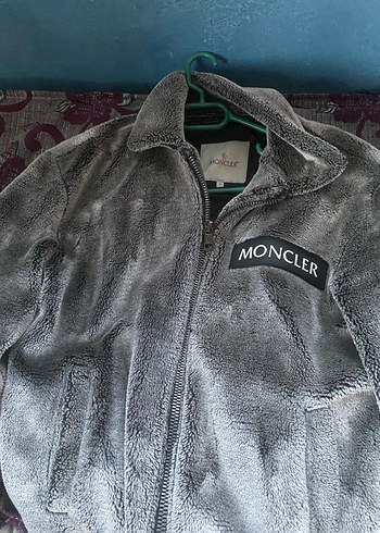 Moncler Gri Kürklü kız erkek mont - Görsel 2